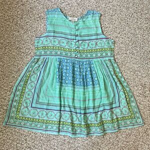 Charlie Paige Womens Colorful Dress Size S-M Embroidered Beachy Boho Buttons